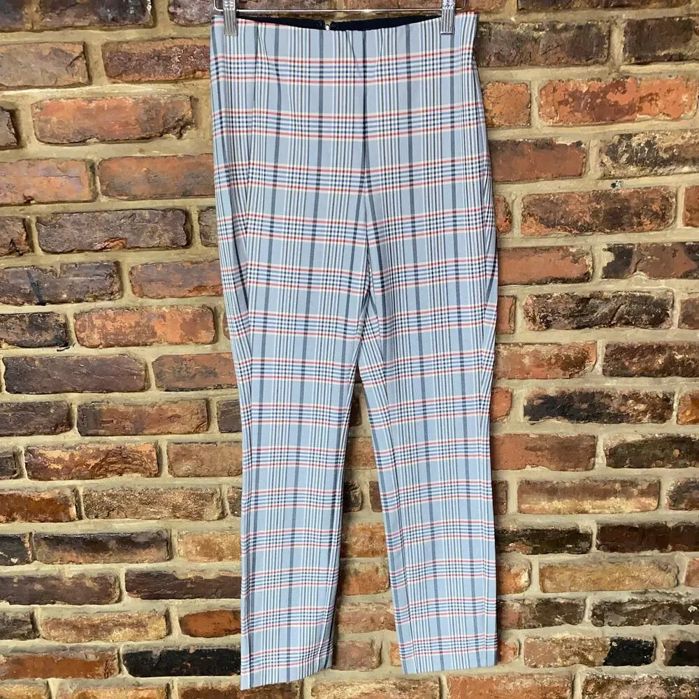 Rag & Bone Simone Checked Plaid Woven Stretch Skinny Pants Women's Size 2